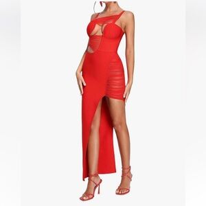 Bella Barnett Mesh Cutout Dress